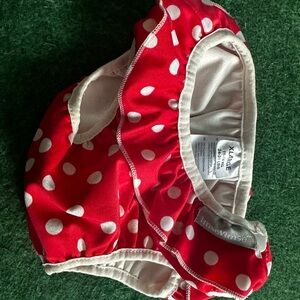 i play. Red and White Polka Dot Diaper Cover